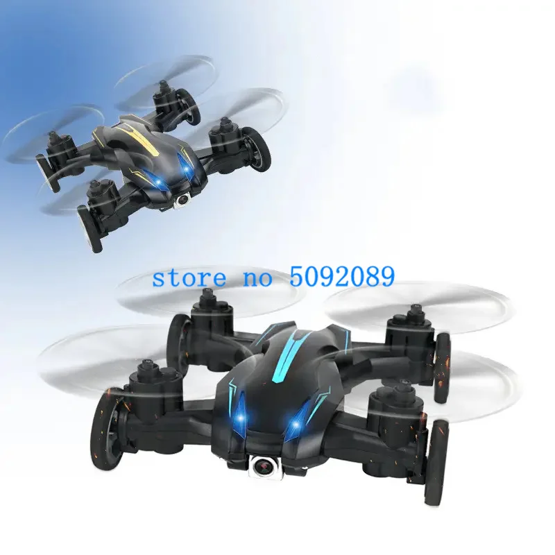 Portable 4K HD Land Air Dual Mode RC Mini Drone 2.4G 3D Roll Headless Mode Attitude Hold APP WIFI FPV Remote Control Quadcopter