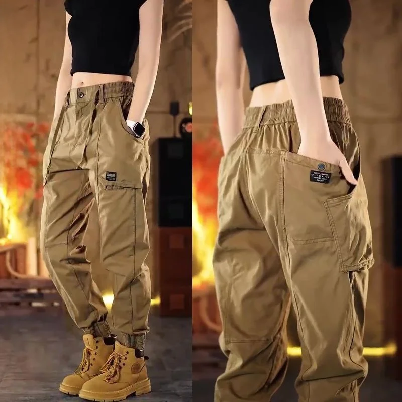 

Spring Summer 2025 Trendy Brand Quali Retro Thin Work Pants Loose Straight Leg Casual Trousers for Men Cotton Polyester Blend