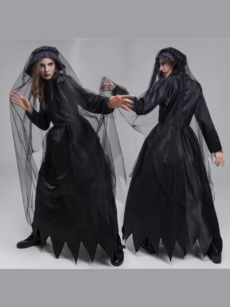 

Костюм на Хэллоуин для взрослых, террор, невеста, ведьма, косплей, серия Dr k, страшный призрак, женский традиционный подбородок...