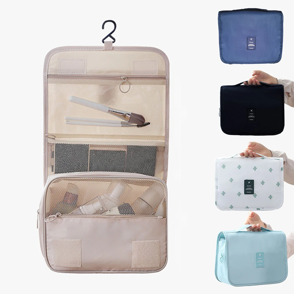 Travel Hook Cosmetic Bag Multi-Purpose Wash Bag Toiletries Beauty Makeup Storage Unisex Bathroom Necessities Storage Organizer