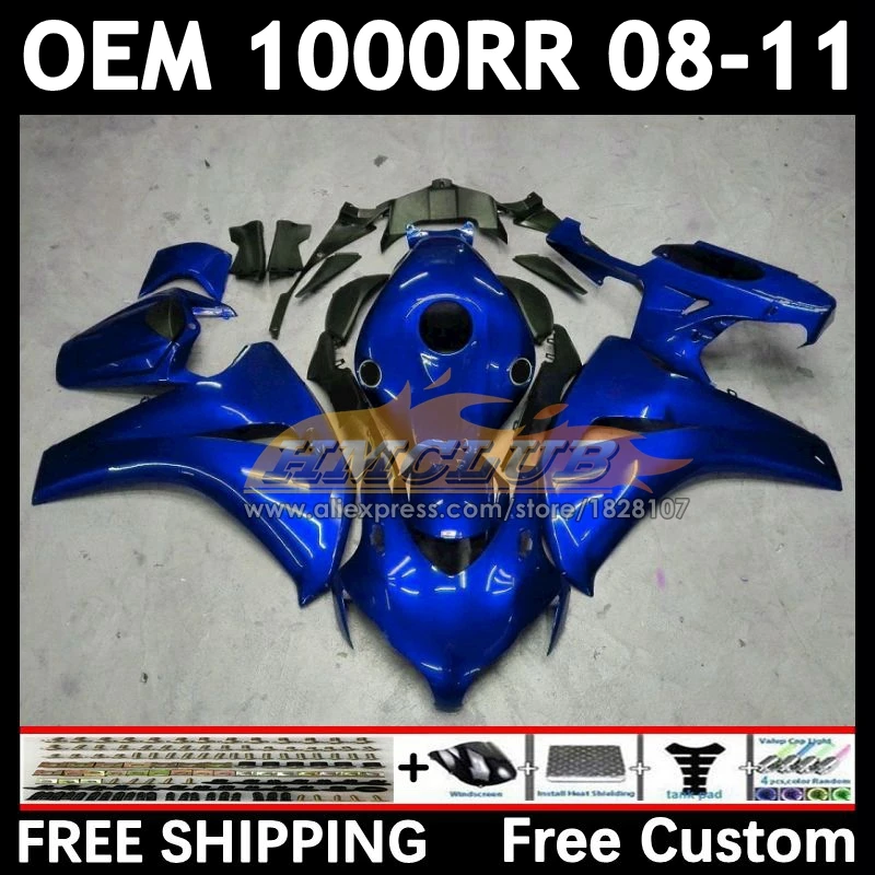 OEM Fairing For HONDA CBR1000 CBR gloss blue 1000 RR CC 1000RR 77No.66 CBR1000RR 08 09 10 11 2008 2009 2010 2011 Injection Kit