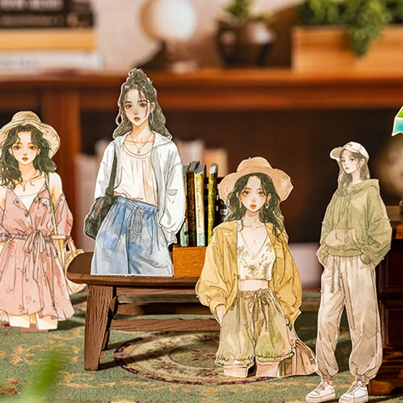 

20 листов/пакет, модные наклейки для девочек для скрапбукинга, сделай сам, художественный журнал, чехол для телефона, планировщик, украшение для ноутбука, подарочные принадлежности