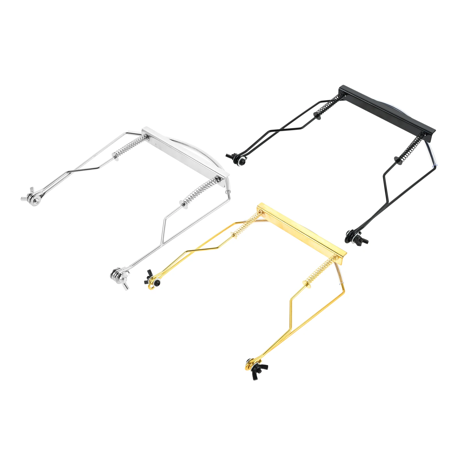 

1pc Adjustable Harmonica Holder Stainless-Steel Only for 10-Hole Harmonica Adjustable Neck Brace with Felt Pad Hands-Free