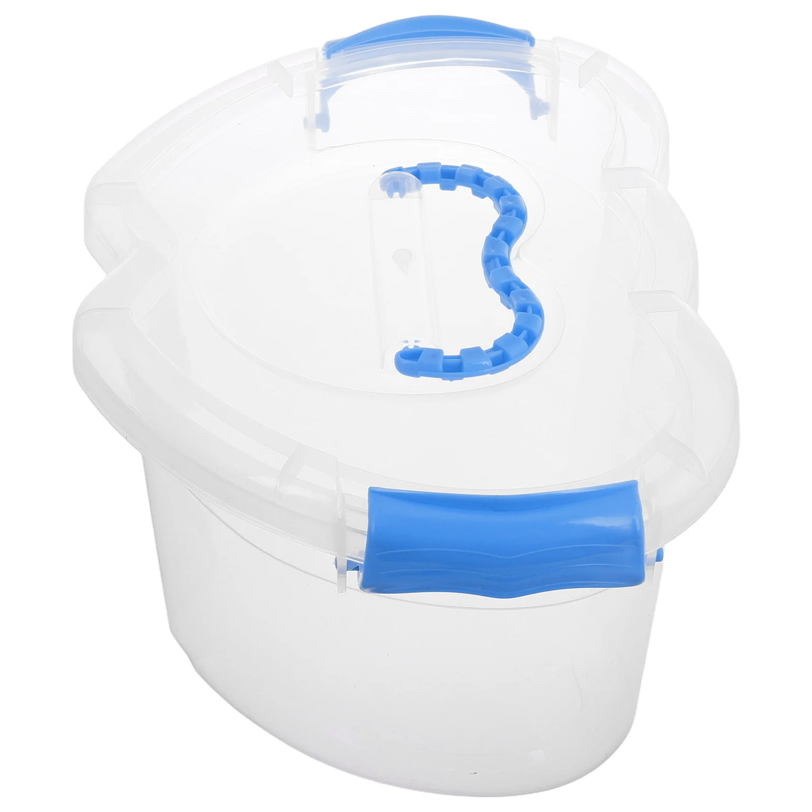 

Heart Plastic Storage Box Lid Cute Double Heart Shape Large Organizer Kids Closet Storage Bin Clear Handle Container