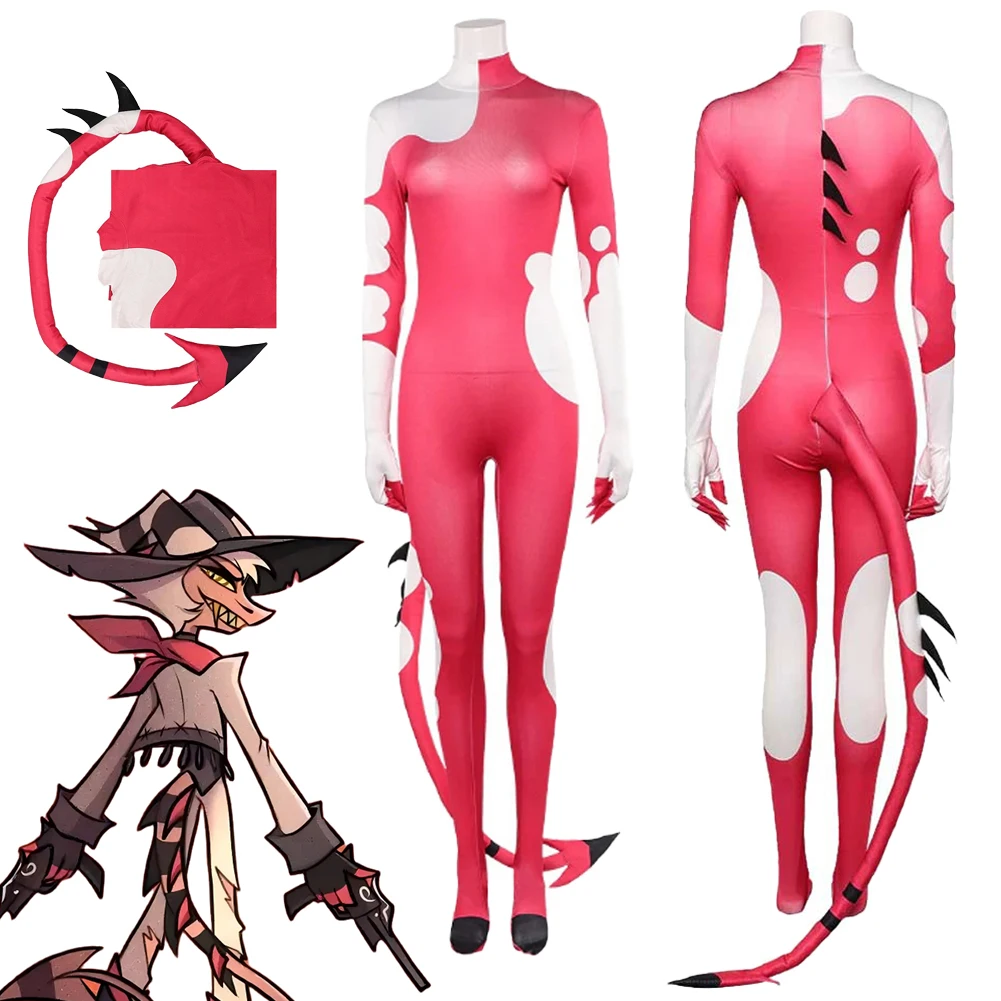 

Striker Cosplay Fantasy Junpsuit With Tail TV Evil Leader Costume Disguise Halloween Adult Men Women Fantasia Party Outfits