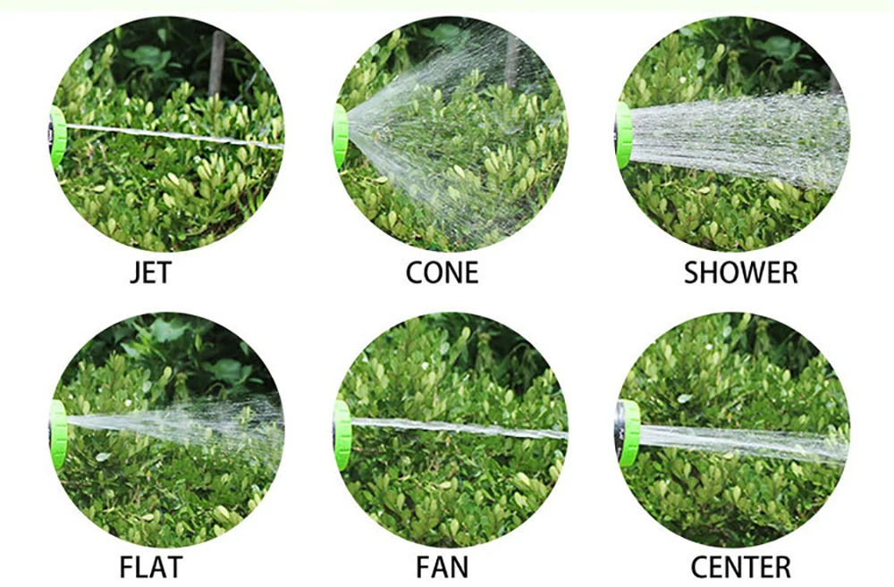 7,8 وظيفة حديقة بندقية رش حديقة الحائط تخزين الرف ارتفاع ضغط بندقية رذاذ فوهة الرش مع زجاجة رغوة #6