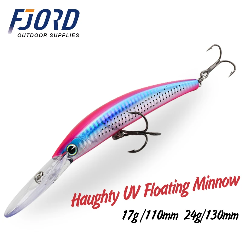 FJORD 110F 17g 130F 24g Fishing Lure Sea Floating Swimbait Carp Surface Hard Lure Sound Rattles Biat Fishing Accessories Tackle