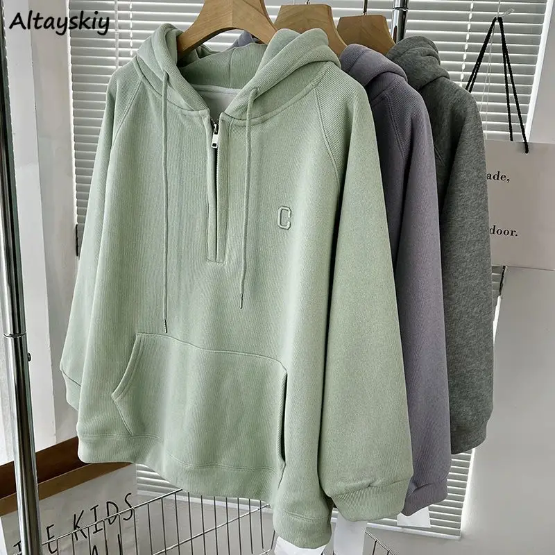 Hoodies Women Classic American Style College Sporty Fashion Vintage Autumn Streetwear Comfort Chic Pure Harajuku Young Simple