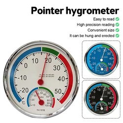 Mini Outdoor Waterproof Plastic Circular Car Thermometer Round Diameter 20mm Pointer Degrees Celsius Thermometer Hygrometer