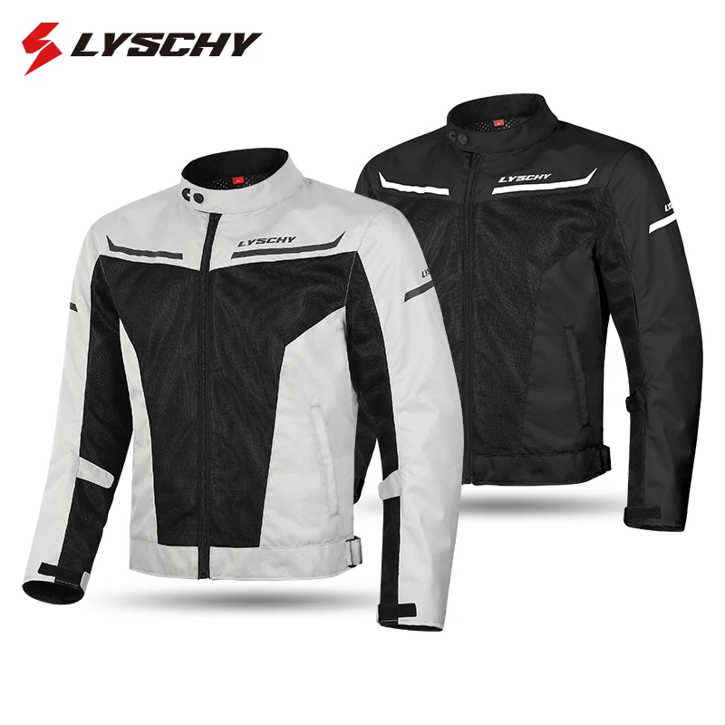 

LYSCHY Motorcycle Jacket Anti-fall Breathable Summer Men Coat Moto Protective Gear Motorbike Riding Clothing Moto Jacket