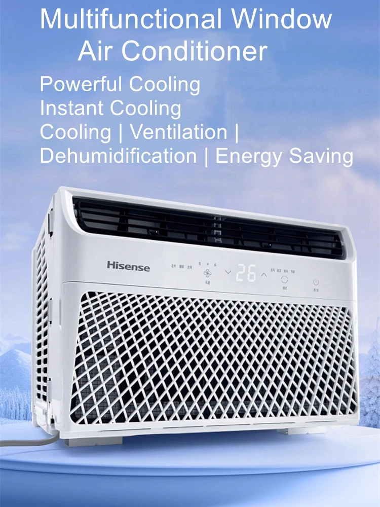 Inverter Window Air Conditioner, Large 1P, 1.5/2P, Cooling Only, Portable All-in-One Unit for Rental Properties