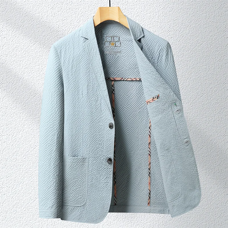 

Мужские костюмы, однобортный пиджак, пиджаки с отложным воротником, сращенная верхняя одежда, кардиган с длинными рукавами, свободная защита от солнца, повседневная одежда