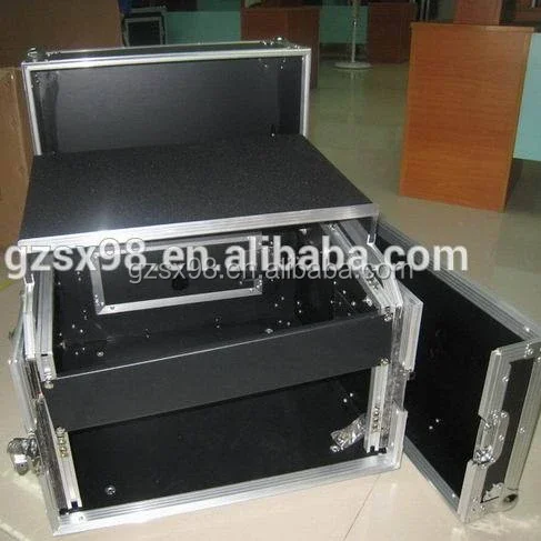 Large Capacity Road Trunk Flight Case With Divides And Tray pro audio amplifier rack case flight amp rack