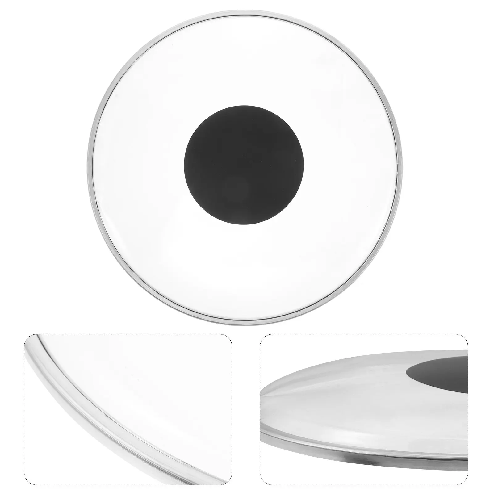 Drum Skin Transparent 10 Inch Reinforcement Dot Overtone Control Drum Head Durable Replacement for Various Music