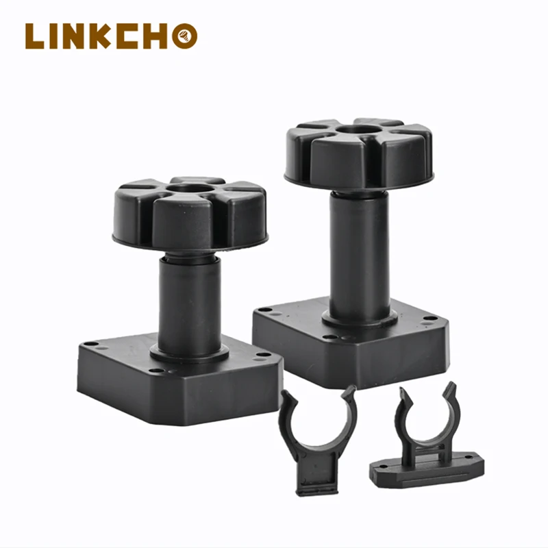 

Adjustable Kitchen Cabinet Base Board Bracket - Suction Foot Support Connector Kitchen Skirt Board Enclosure Fixed Barrier Clip