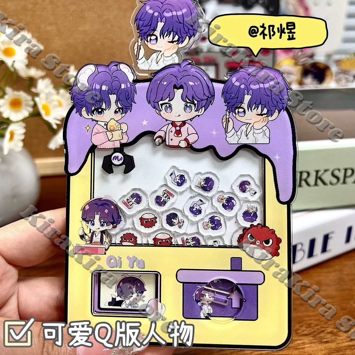 Love and Deepspace Xavier Sylus Caleb Acrylic Standing Plate Anime Q Version Keychain Cosplay Rafayel Zayne Present Keyring