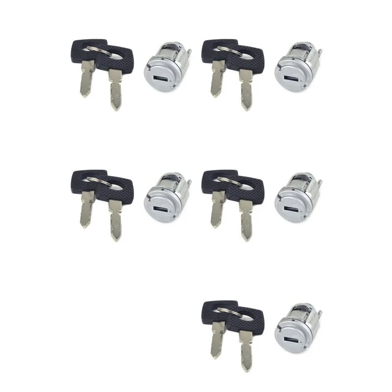 5X Car Ignition Lock Cylinder Switch With Key 1264600604 1264600304 For Mercedes Benz W124 C124 W201 190E 260E E320