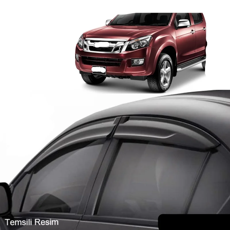 Car Window Accessories Isuzu D-Max 2007-2014 Mugen The Window The The Deflectors Rain Guard Visor Awnings Modified Design