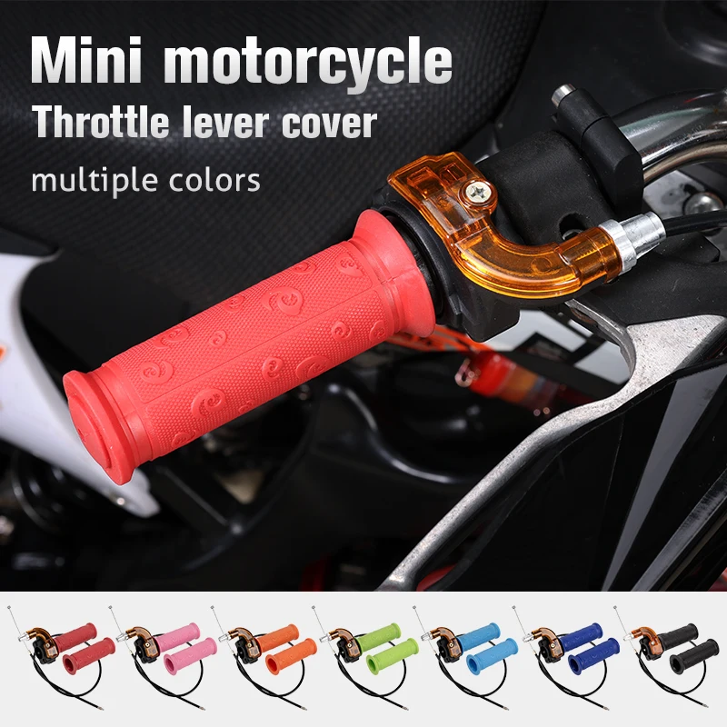 Mini motorcycle visual rotary throttle accelerator grip torsion bar handle with throttle cable suitable for 47cc 49cc small disp