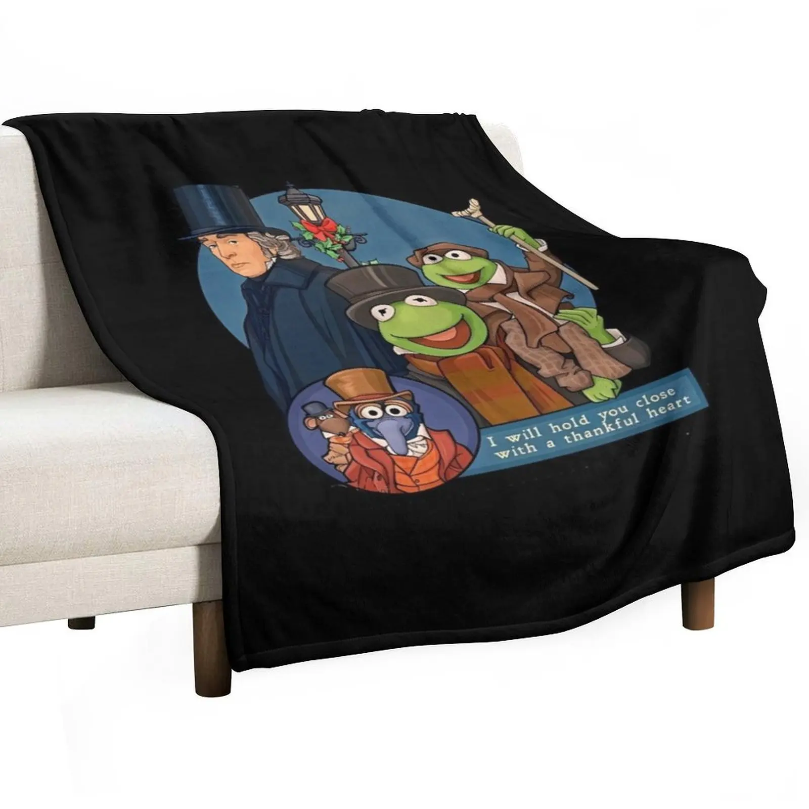 

I will hold you close with a thankful heart - Muppet Christmas Carol Throw Blanket Soft Big Sofa Quilt Sofas Blankets