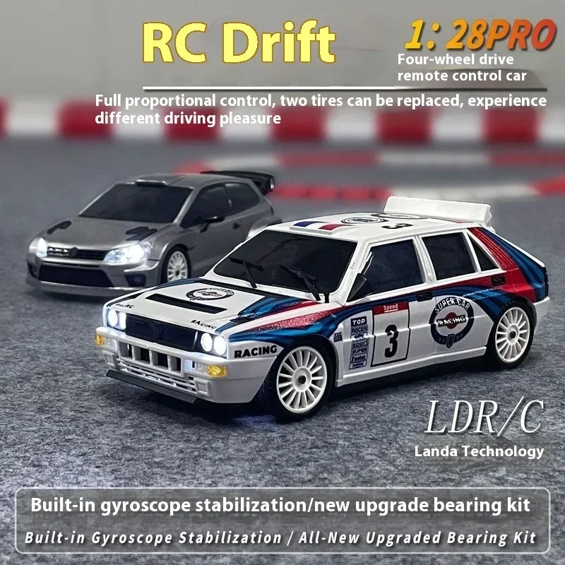 

LDRC RC Drift Car 2801PRO/2802PRO/2803PRO/2804PRO-1/228 4WD с гироскопом, полностью пропорциональный рулевой дроссель, высокое управление для