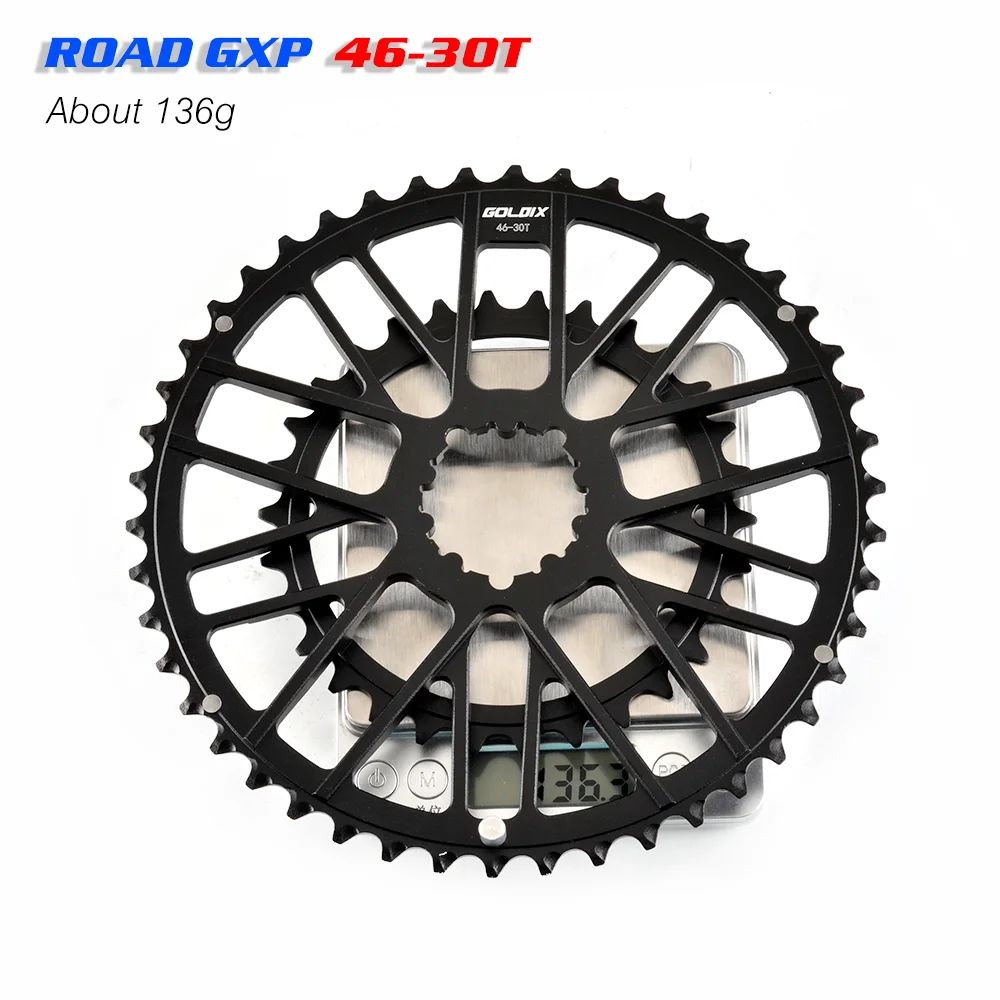 GOLDIX 48-32T 46-30T specification road bicycle crank set disc suitable for SHIMANO and SRAMGXP\'s 10 speed 11 speed 12 speed