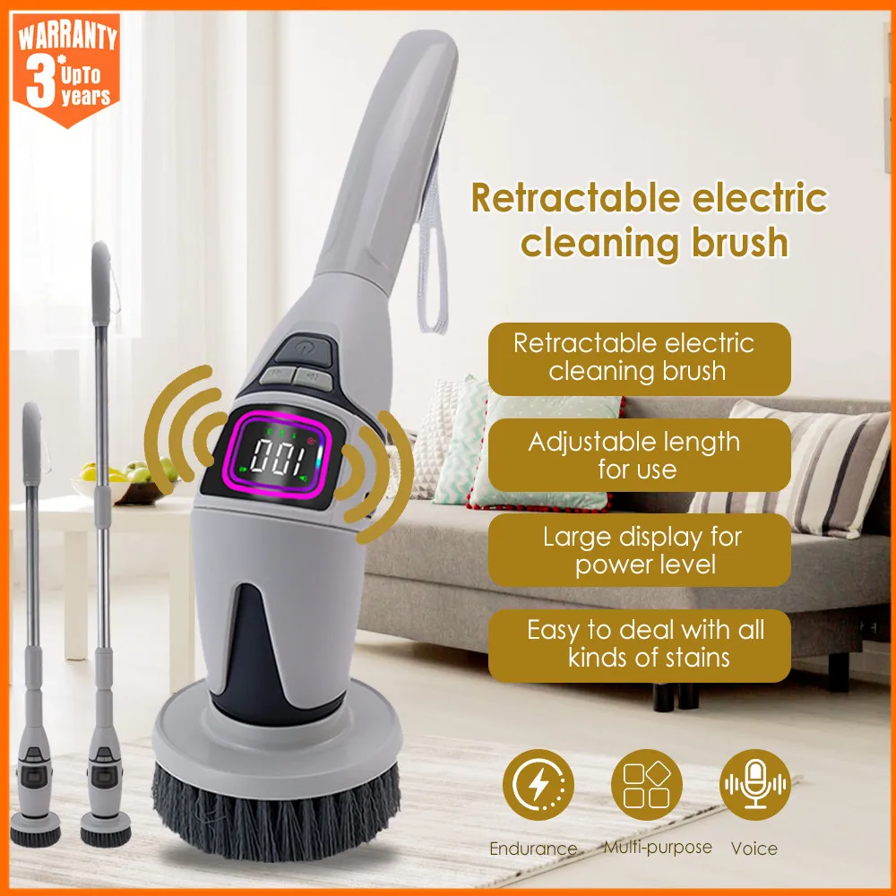 Update Electric Cleaning Brush 10 in 1 Multifunctional Household Wireless Rotatable Cleaning Brush For Bathroom Kitchen Windows