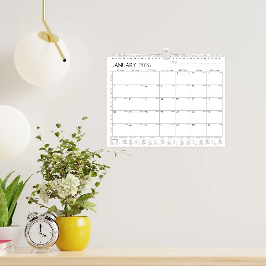 Wall Calendar 20262027 2 Year Small Calendar 20262027 11 x 8.5 In Jan 2026 Dec 2027 2026 Calendar 24 Months Monthly Calendar 20