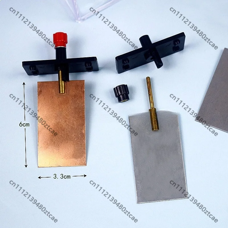 Salt Water Electroplating Experiment Kit with Metal Sheet and Carbon Rod