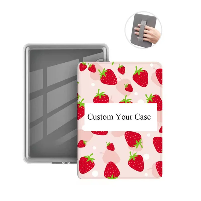 

Personalized Case for Kindle 11th Generation 2024 2022 Release Customise Cover Funda Transparent Back with Hand Strap