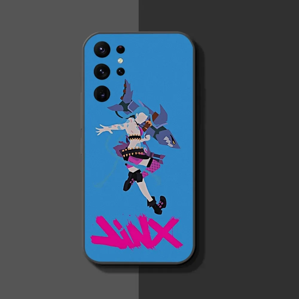 Jinx L-League Of L-Legends Phone Case For Samsung Galaxy A52 A12 A51 S21 Edge S22ULTRA S23 S20LITE Plus Ultra Black Cover