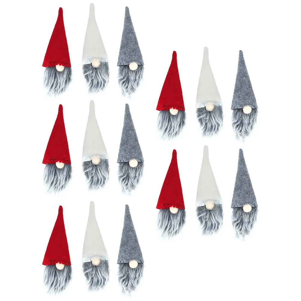 

30Pcs Adorable Christmas Bottle Covers High Quality Material Delicate Workmanship Xmas Party Bottle Hat Wine Decor Table