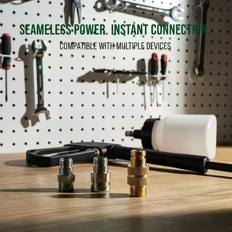 M14 X 1.5 Quick Connector Male Female Kit Durable Leak Free Rust Resistant for All High Pressure Fluid Gas Pipeline Use