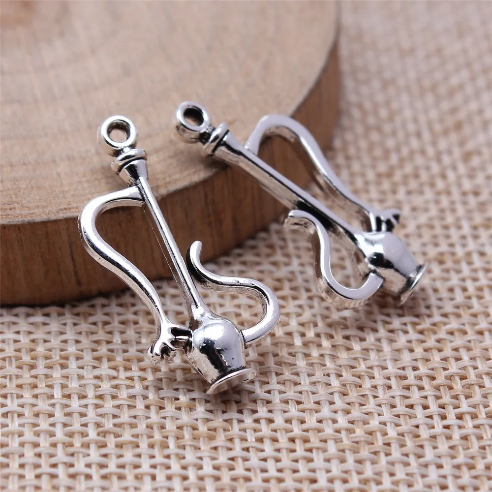 10pcs 13x27mm Antique Silver Color Wine Pot Charms Pendant DIY Jewelry Accessories Supplies