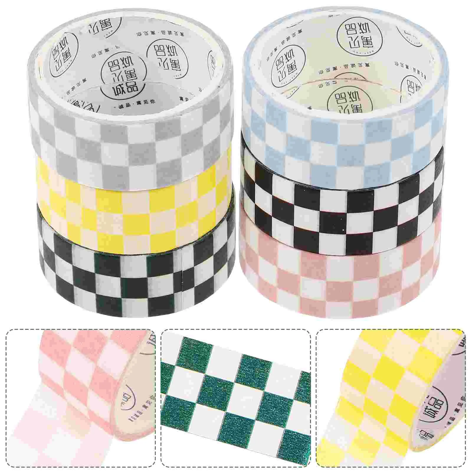 Scrapbook Tape Washi Stickers forniture per Scrapbooking estetica Kawaii nastri fai da te Grid Crafts adesivo decorativo Notebo