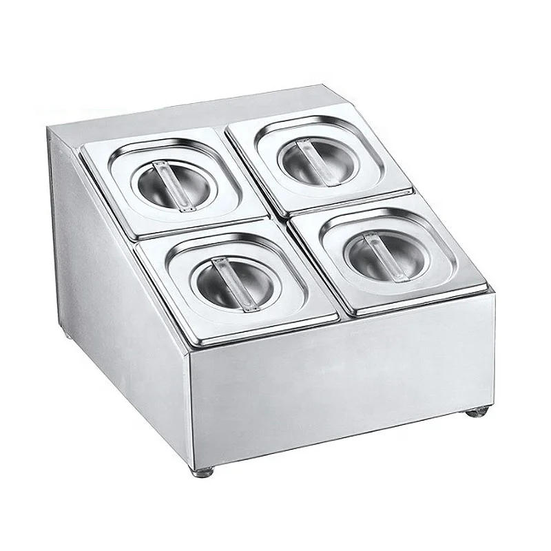 Hotel restaurant self-service equipment 6 pot sauce GN pot rack factory price