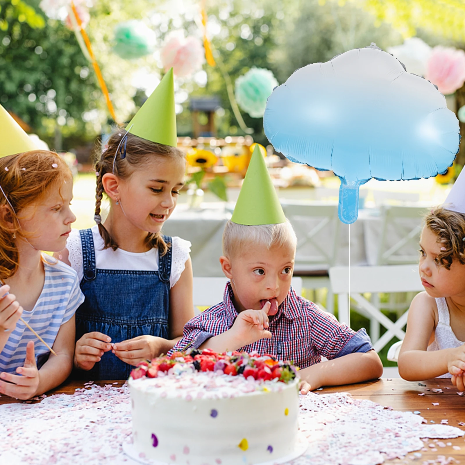 

10pcs White Cloud Aluminum Film Balloons Reusable Party Supplies Birthday Wedding Festival Decorations Cloud Shape