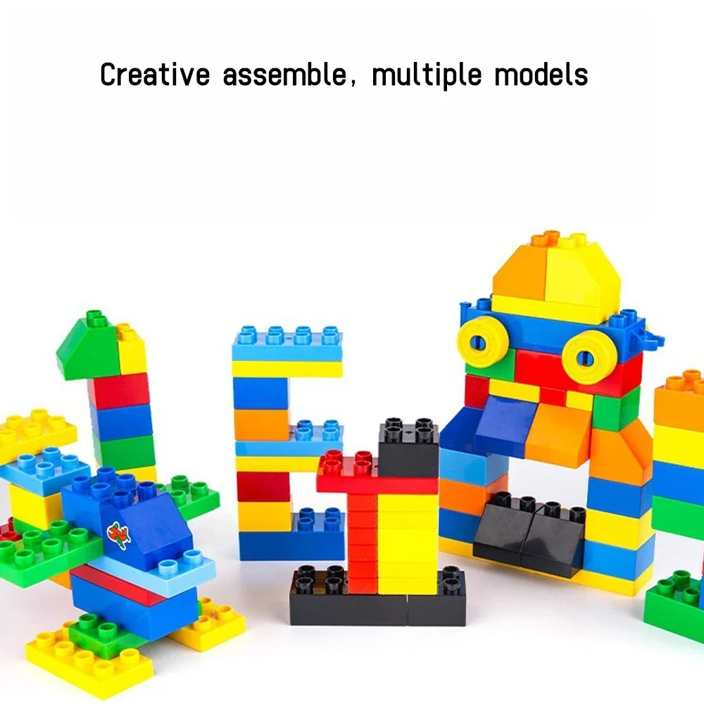 70pcs 200pcs Large Particals Educational Building Block Children Basic Brick Assembled Puzzle DIY Educational Bricks Toy for Kid view 4