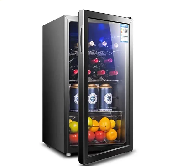 smart portable 50 60 70 100 litre enrgy cola cosmetic glass door mini fridge with lock and key