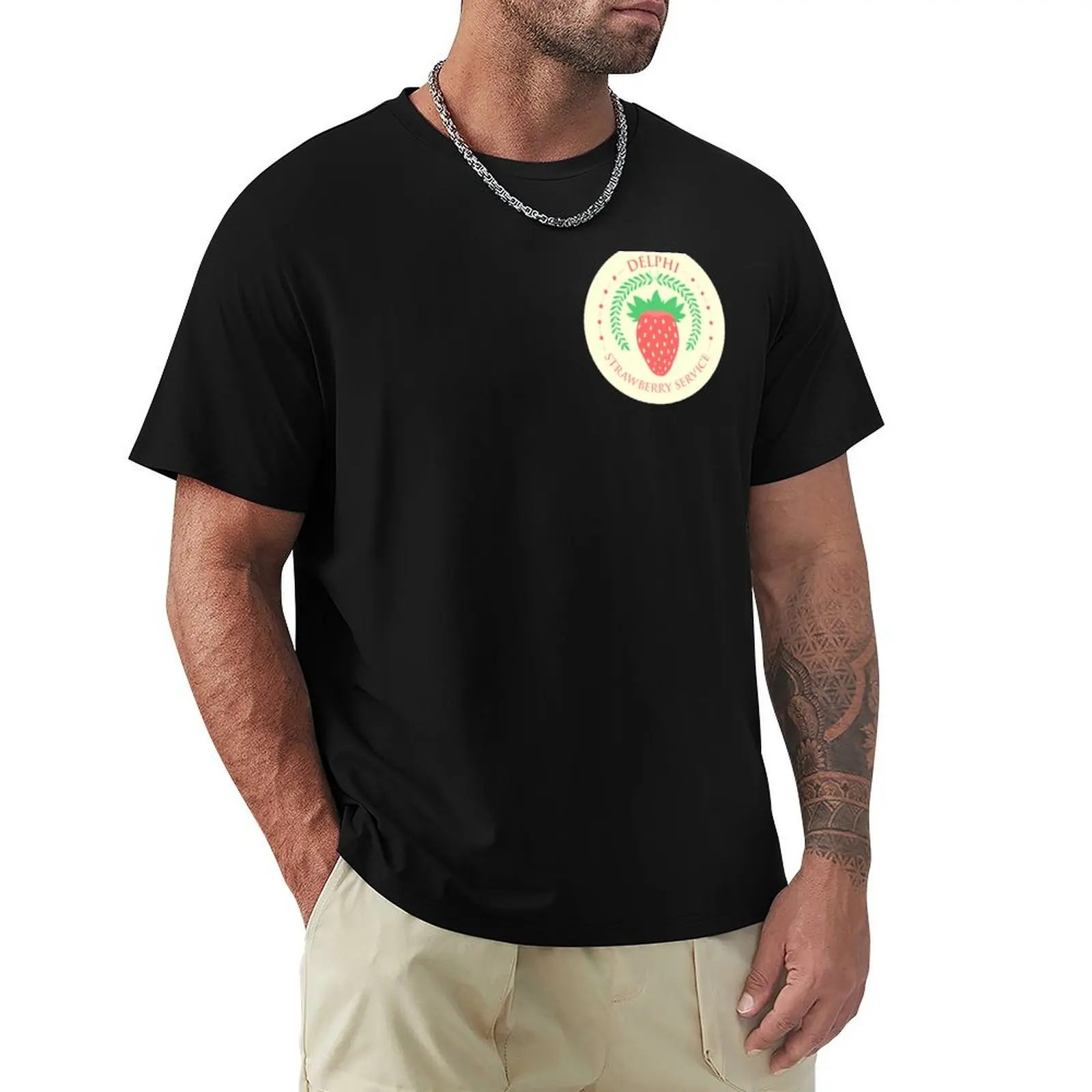 Camp Half Blood Delphi Strawberry Service (color) T-Shirt Plus Size Simple Casual Top