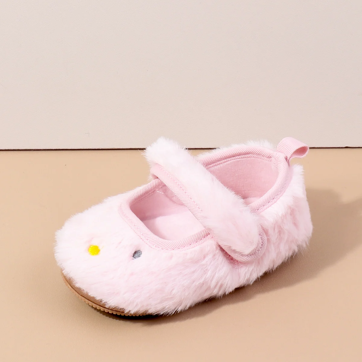 الخريف الشتاء الطفل الأميرة رقيق تصميم الفراء اصطف حذاء طفل لتعلم المشي المضادة للانزلاق غير زلق باطن المطاط الناعمة