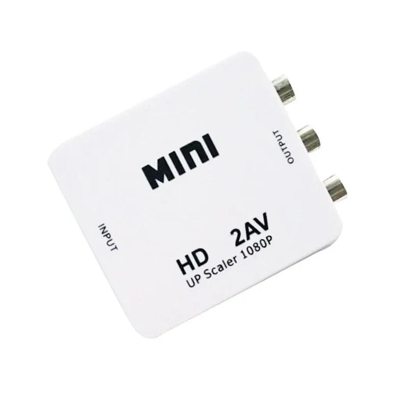 HDMI-compatible To AV RCA Adapter Converter MINI Box RCA AV CVSB LR Video Composite AV Scaler Converter For PC HDTV Projector