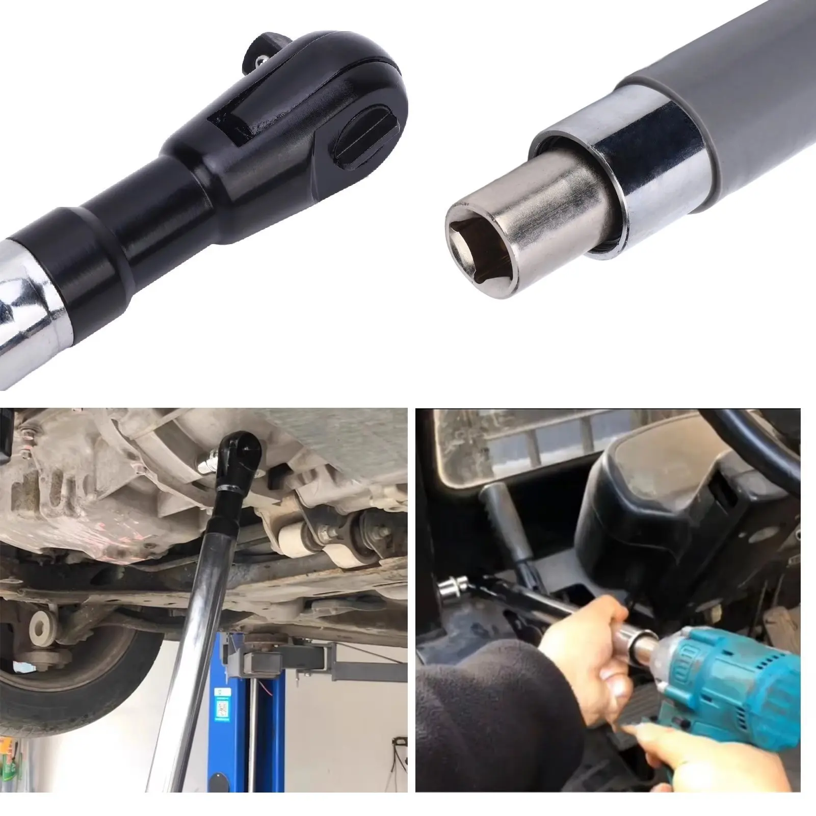 

Dual-Mode Extendable Ratchet Wrench 50Nm Electric/100Nm Manual Torque 3/8" Drive Ratchet For Automotive Repair Daily Maintenance