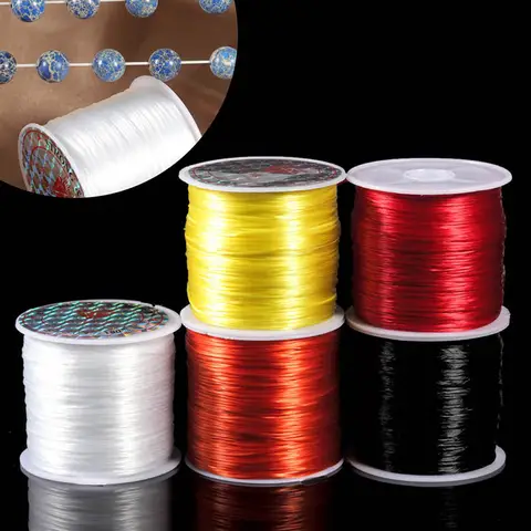 Elastic beading cord 1mm for jewelry and crafts louleur