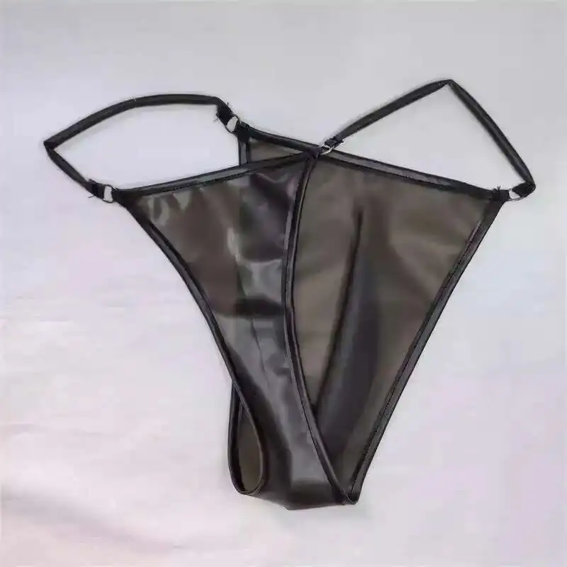 

Талия76,6-100 см латексные кожаные стринги трусы мужское нижнее белье трусики длина промежности 22 см плюс размер нижнее белье сексуальные трусы