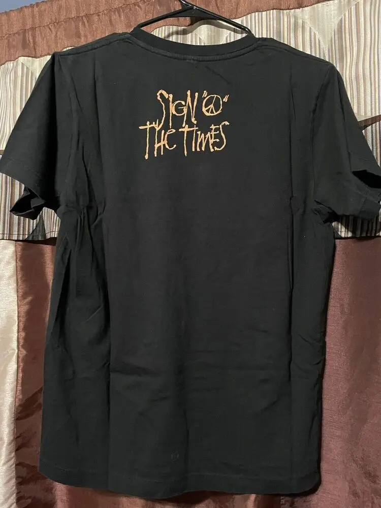 Prince Sign O' The Times Merch T-Shirt Band Tee Rock Tee Rap Tee Size Small Funny Short Sleeve Tshirt Streetwear