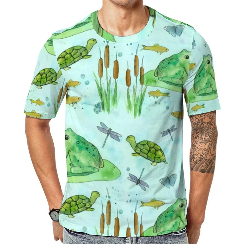 2024 Tiger T Shirt For Men Animal 3d Printed Short Sleeve Tops Casual Street T-shirt Oversized Tee Shirts Male Vintage Clothing