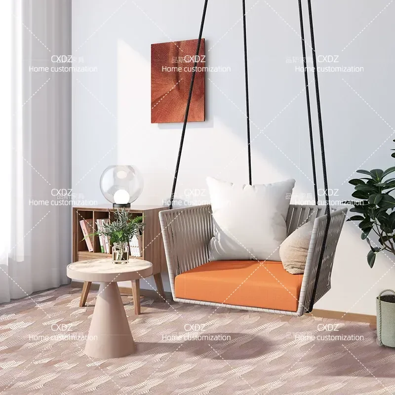 Outdoor Swing Balcony Hanging Chair Courtyard Indoor Household Single Double Rattan Hanging Basket