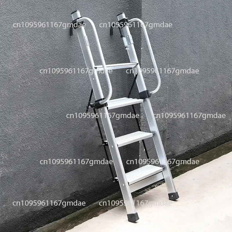 Household small ladder bunk up and down Foldable small ladder Indoor multi-function 4 steps