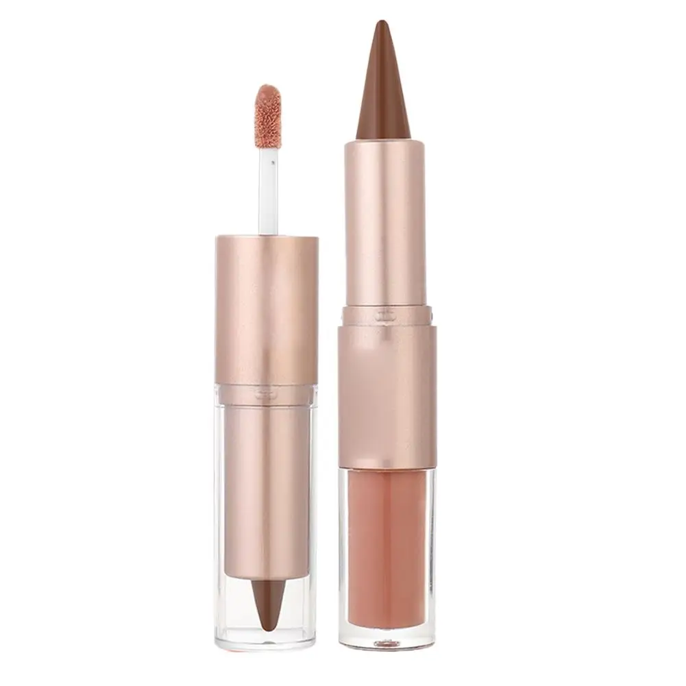 Chocolate Lip Glaze 5-teiliges mattes Samt-Lippenstift-Set, langlebig, wasserdicht, glatt, flüssig, Wasser, leicht, Lipgloss, Damen-Make-up